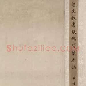 赵孟頫55岁中楷《张总管墓志铭卷》