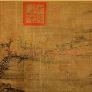 北宋郭熙《树色平远图》附书法题跋 美国大都会博物馆藏