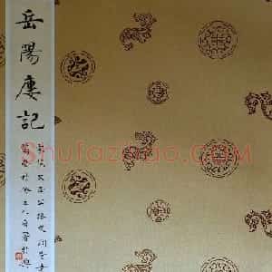 杨涵之书法欣赏楷书册页《岳阳楼记》