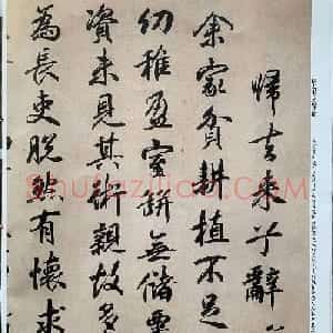 元代张畴斋行书《归去来兮辞》彩色放大本