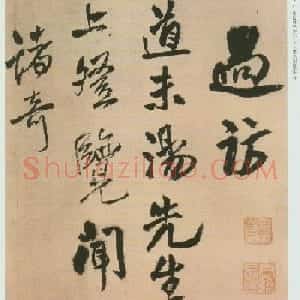 王铎书法赠汤若望诗册页欣赏