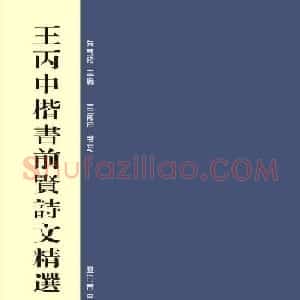 毛笔字帖《王丙申楷书前贤诗文精选》