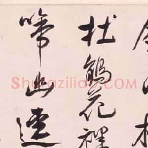 清代陈奕禧书法行书诗卷欣赏
