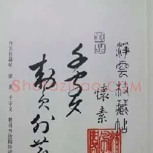 罕见的怀素草书《千字文》净云枝藏帖