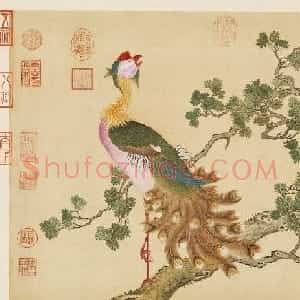 汉文满文字画欣赏《清人鸟谱册》