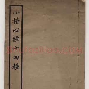 清代书法墨迹《小楷心经十四种》