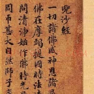 灵山寺藏唐人楷书写兜沙经