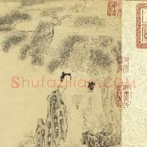 传明仇英乞巧图：宫中女子过七夕