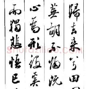 段志华行书字帖欣赏《归去来辞》