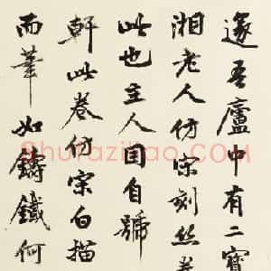清道人书法题跋石涛十六罗汉图