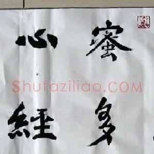 孙伯翔魏碑楷书心经作品欣赏