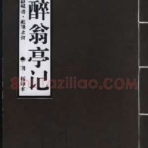 苏轼草书《醉翁亭记》明代拓印本