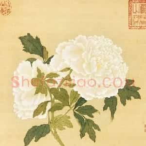 宫廷书法家戴临行书《题蒋廷锡牡丹谱》